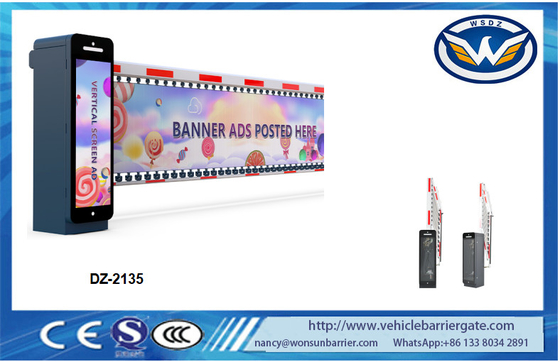 Cổng rào chắn công viên ô tô quảng cáo cao cấp Động cơ không chổi than DC24V cho trang web thương mại