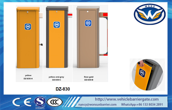 Tốc độ nhanh Bãi đậu xe Boom Barrier Gate Động cơ không chổi than 24VDC với Swing Out
