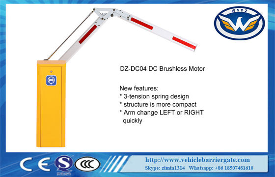Gấp Bảo mật Tự động Boom Barrier 6m Cánh tay DC24V Động cơ không chổi than cho hệ thống bãi đậu xe